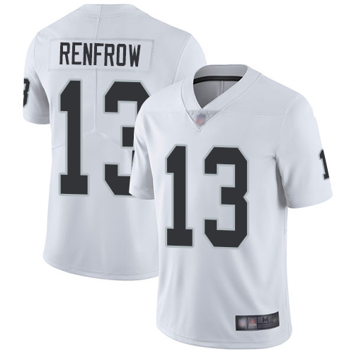 Raiders #13 Hunter Renfrow White Men's Stitched Football Vapor Untouchable Limited Jersey - Click Image to Close