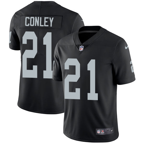 Nike Raiders #21 Gareon Conley Black Team Color Men's Stitched NFL Vapor Untouchable Limited Jersey - Click Image to Close