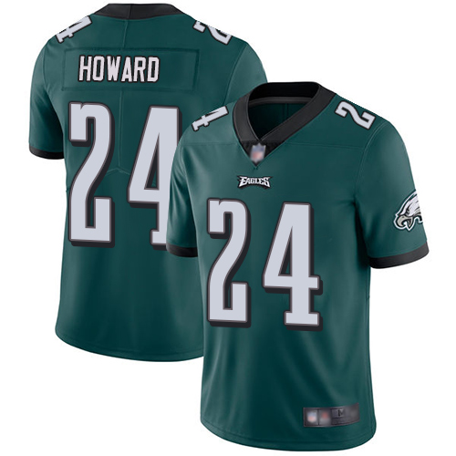 Eagles #24 Jordan Howard Midnight Green Team Color Men's Stitched Football Vapor Untouchable Limited Jersey