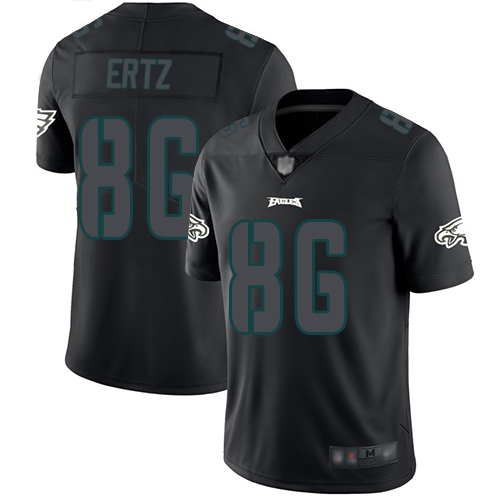 Eagles #86 Zach Ertz Black Men's Stitched Football Limited Rush Impact Jersey