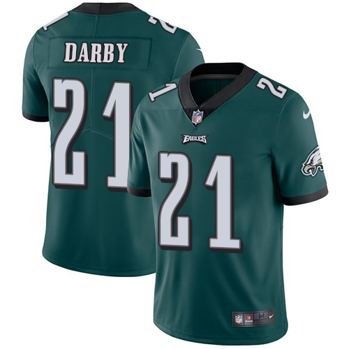 Nike Eagles #21 Ronald Darby Midnight Green Team Color Men's Stitched NFL Vapor Untouchable Limited Jersey - Click Image to Close