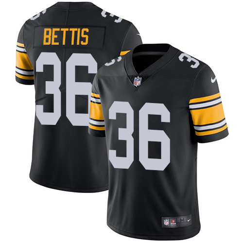 Nike Steelers #36 Jerome Bettis Black Alternate Men's Stitched NFL Vapor Untouchable Limited Jersey