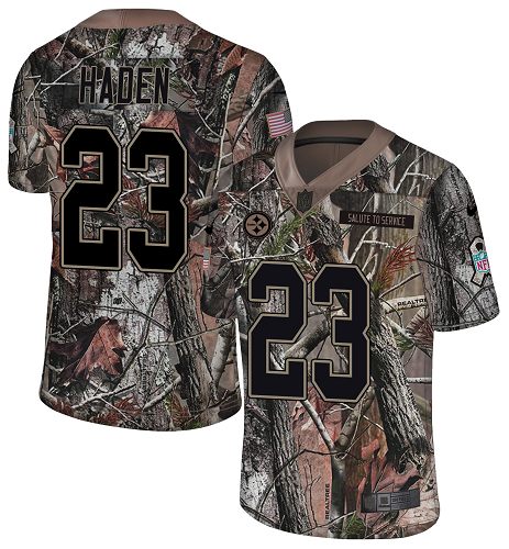 Nike Steelers #23 Joe Haden Camo Men's Stitched NFL Limited Rush Realtree Jersey - Click Image to Close