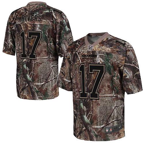 Nike Chargers #17 Philip Rivers Camo Men's Stitched NFL Realtree Elite Jersey - Click Image to Close