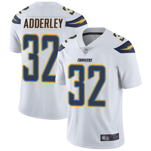 Chargers #32 Nasir Adderley White Men's Stitched Football Vapor Untouchable Limited Jersey - Click Image to Close