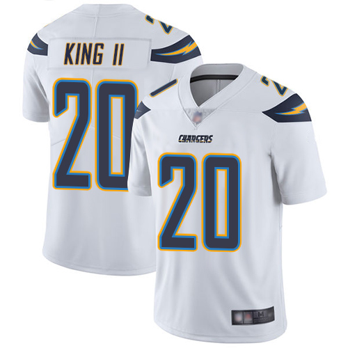 Chargers #20 Desmond King II White Men's Stitched Football Vapor Untouchable Limited Jersey - Click Image to Close