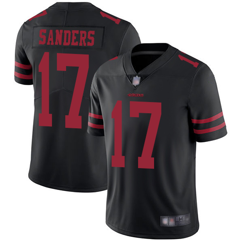 49ers #17 Emmanuel Sanders Black Alternate Men's Stitched Football Vapor Untouchable Limited Jersey - Click Image to Close