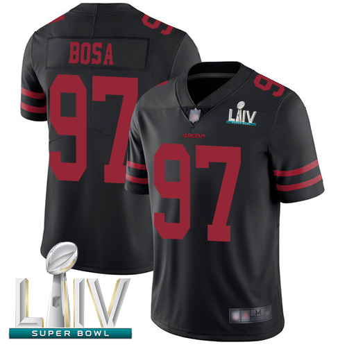 49ers #97 Nick Bosa Black Alternate Super Bowl LIV Bound Men's Stitched Football Vapor Untouchable Limited Jersey - Click Image to Close