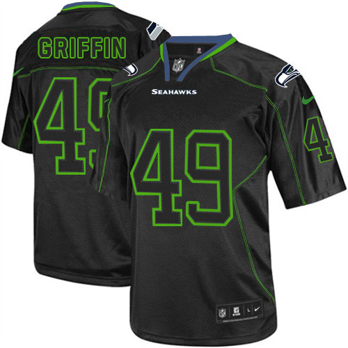 Nike Seahawks #49 Shaquem Griffin Lights Out Black Men's Stitched NFL Elite Jersey