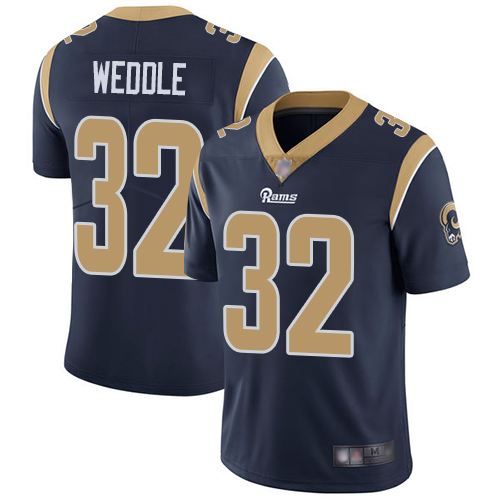 Nike Rams #32 Eric Weddle Navy Blue Team Color Men's Stitched NFL Vapor Untouchable Limited Jersey - Click Image to Close