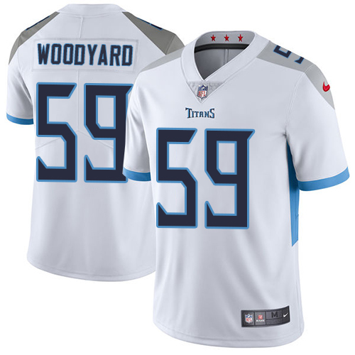 Nike Titans #59 Wesley Woodyard White Men's Stitched NFL Vapor Untouchable Limited Jersey - Click Image to Close