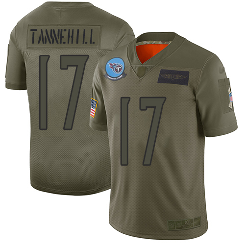 Titans #17 Ryan Tannehill Camo Men's Stitched Football Limited 2019 Salute To Service Jersey - Click Image to Close