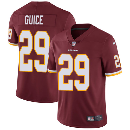 Nike Redskins #29 Derrius Guice Burgundy Red Team Color Men's Stitched NFL Vapor Untouchable Limited Jersey