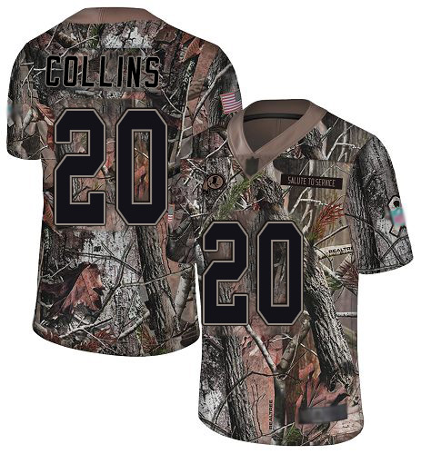 Nike Redskins #20 Landon Collins Camo Men's Stitched NFL Limited Rush Realtree Jersey