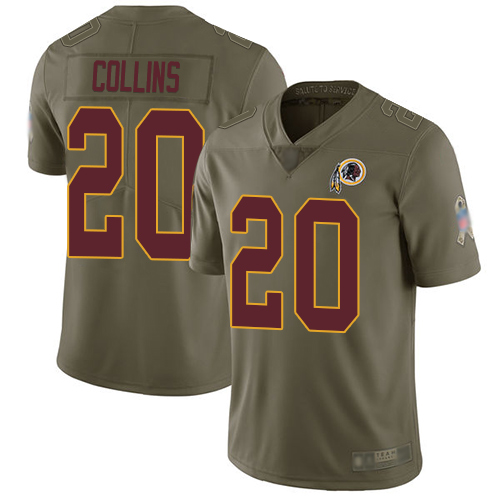 Nike Redskins #20 Landon Collins Olive Men's Stitched NFL Limited 2017 Salute To Service Jersey