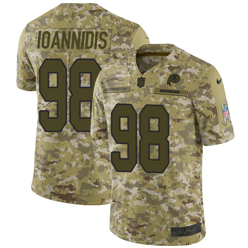 Nike Redskins #98 Matt Ioannidis Camo Men's Stitched NFL Limited 2018 Salute To Service Jersey - Click Image to Close