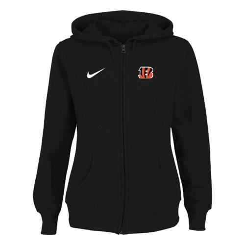 Nike Cincinnati Bengals Ladies Tailgater Full Zip Hoodie Black