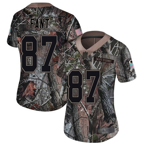 Nike Broncos #87 Noah Fant Camo Women's Stitched NFL Limited Rush Realtree Jersey - Click Image to Close