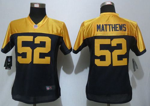 Nike Packers #52 Clay Matthews Navy Blue Alternate Women's Stitched NFL New Limited Jersey - Click Image to Close