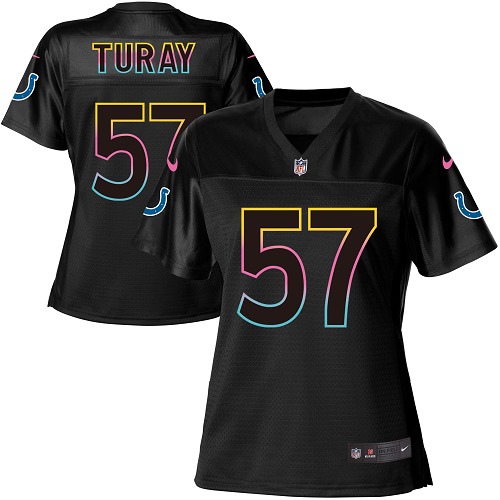 Nike Colts #57 Kemoko Turay Black Women's NFL Fashion Game Jersey