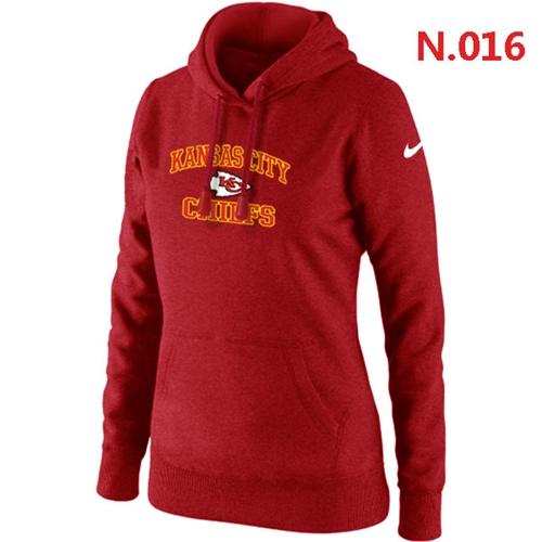 Women's Nike Kansas City Chiefs Heart & Soul Pullover Hoodie Red - Click Image to Close