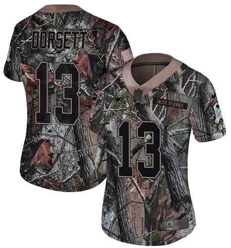 Nike Patriots #13 Phillip Dorsett Camo Women's Stitched NFL Limited Rush Realtree Jersey