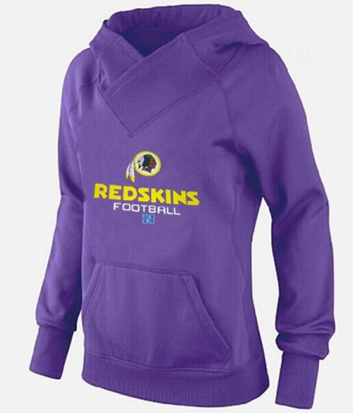 Women's Washington Redskins Big & Tall Critical Victory Pullover Hoodie Purple