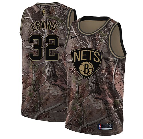 Nike Nets #32 Julius Erving Camo Women's NBA Swingman Realtree Collection Jersey