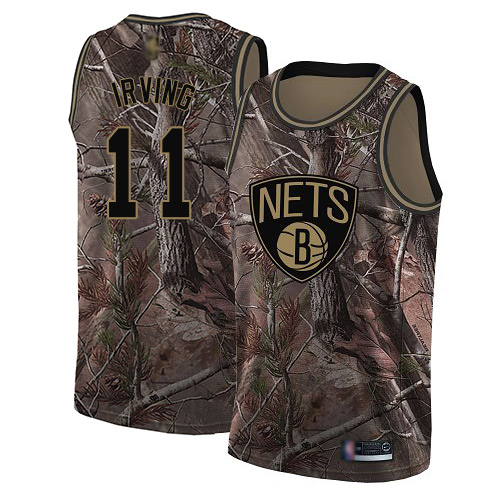 Nets #11 Kyrie Irving Camo Women's Basketball Swingman Realtree Collection Jersey