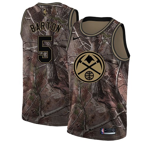 Nike Nuggets #5 Will Barton Camo Women's NBA Swingman Realtree Collection Jersey - Click Image to Close