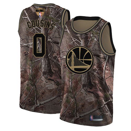 Warriors #0 DeMarcus Cousins Camo 2019 Finals Bound Women's Basketball Swingman Realtree Collection Jersey