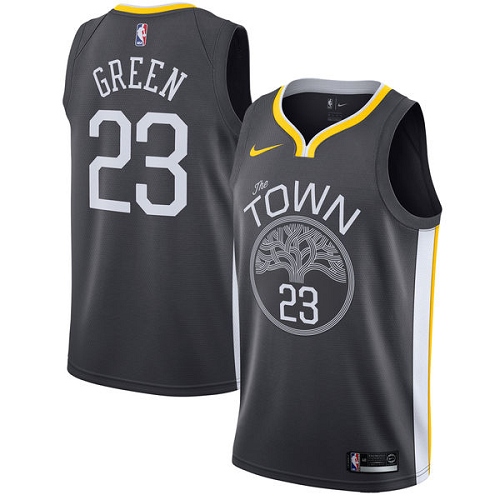 Nike Warriors #23 Draymond Green Black Women's NBA Swingman Statement Edition Jersey