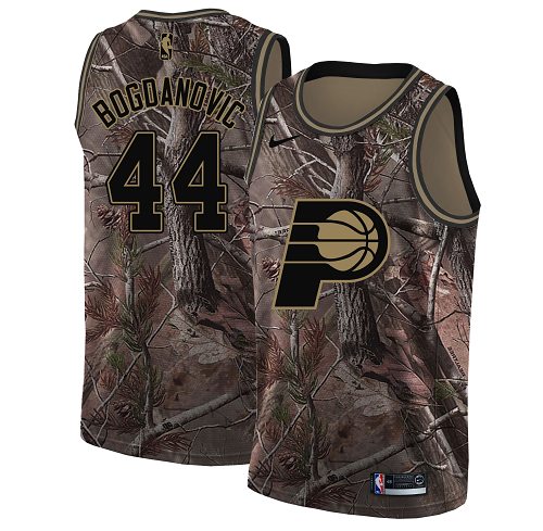 Nike Pacers #44 Bojan Bogdanovic Camo Women's NBA Swingman Realtree Collection Jersey