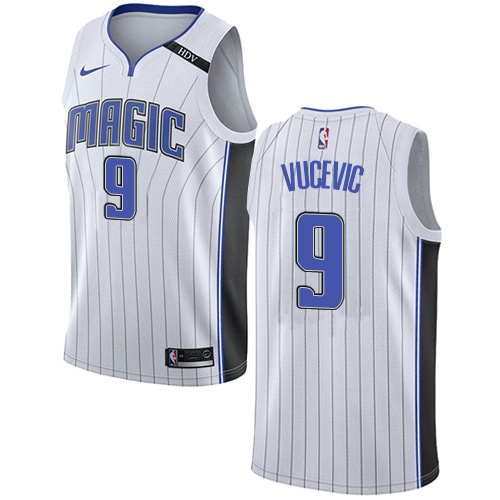 Nike Magic #9 Nikola Vucevic White Women's NBA Swingman Association Edition Jersey - Click Image to Close