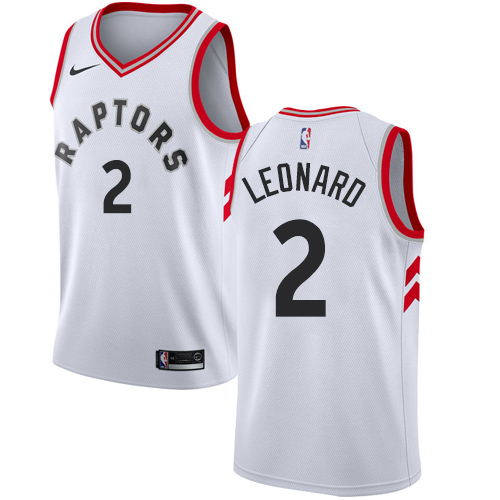 Nike Raptors #2 Kawhi Leonard White Women's NBA Swingman Association Edition Jersey - Click Image to Close