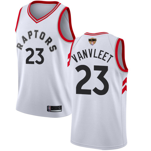 Raptors #23 Fred VanVleet White 2019 Finals Bound Women's Basketball Swingman Association Edition Jersey - Click Image to Close