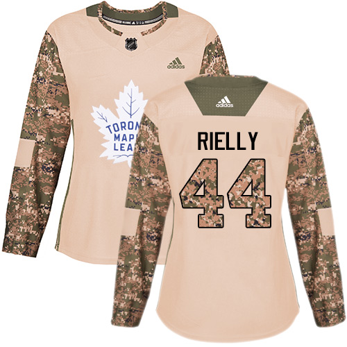 Adidas Maple Leafs #44 Morgan Rielly Camo Authentic 2017 Veterans Day Women's Stitched NHL Jersey - Click Image to Close