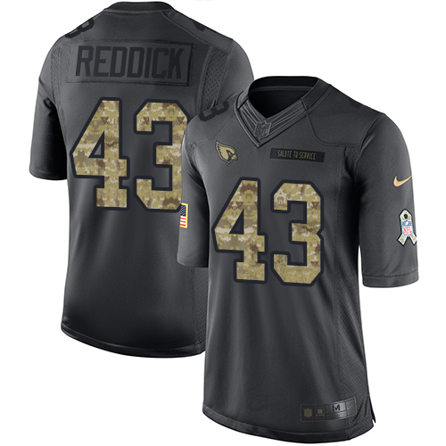 Nike Cardinals #43 Haason Reddick Black Youth Stitched NFL Limited 2016 Salute to Service Jersey - Click Image to Close