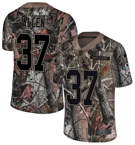 Nike Falcons #37 Ricardo Allen Camo Youth Stitched NFL Limited Rush Realtree Jersey - Click Image to Close