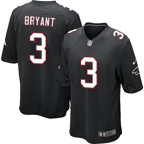 Nike Falcons #3 Matt Bryant Black Alternate Youth Stitched NFL Elite Jersey