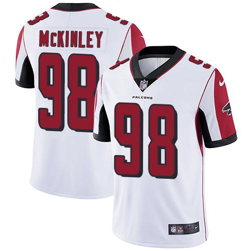 Nike Falcons #98 Takkarist McKinley White Youth Stitched NFL Vapor Untouchable Limited Jersey - Click Image to Close