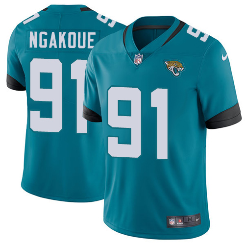 Nike Jaguars #91 Yannick Ngakoue Teal Green Alternate Youth Stitched NFL Vapor Untouchable Limited Jersey - Click Image to Close