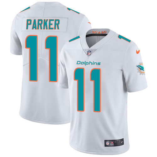 Nike Dolphins #11 DeVante Parker White Youth Stitched NFL Vapor Untouchable Limited Jersey - Click Image to Close