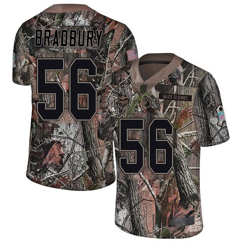 Vikings #56 Garrett Bradbury Camo Youth Stitched Football Limited Rush Realtree Jersey - Click Image to Close