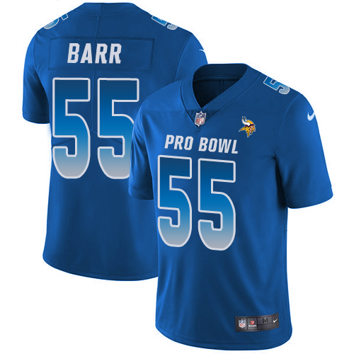 Nike Vikings #55 Anthony Barr Royal Youth Stitched NFL Limited NFC 2019 Pro Bowl Jersey - Click Image to Close