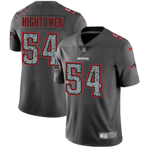 Nike Patriots #54 Dont'a Hightower Gray Static Youth Stitched NFL Vapor Untouchable Limited Jersey - Click Image to Close