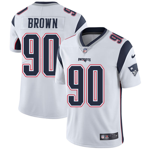 Nike Patriots #90 Malcom Brown White Youth Stitched NFL Vapor Untouchable Limited Jersey - Click Image to Close