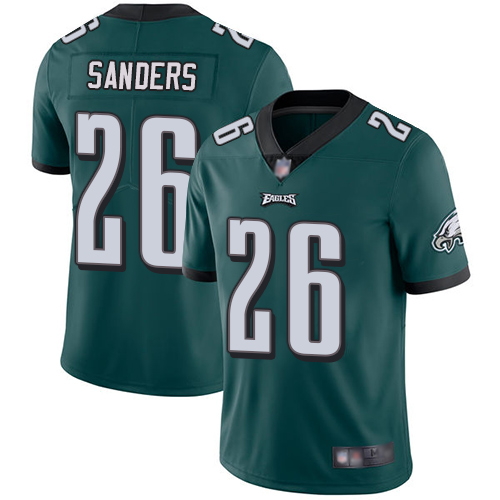 Eagles #26 Miles Sanders Midnight Green Team Color Youth Stitched Football Vapor Untouchable Limited Jersey - Click Image to Close