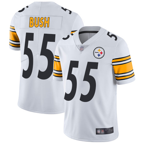 Steelers #55 Devin Bush White Youth Stitched Football Vapor Untouchable Limited Jersey - Click Image to Close