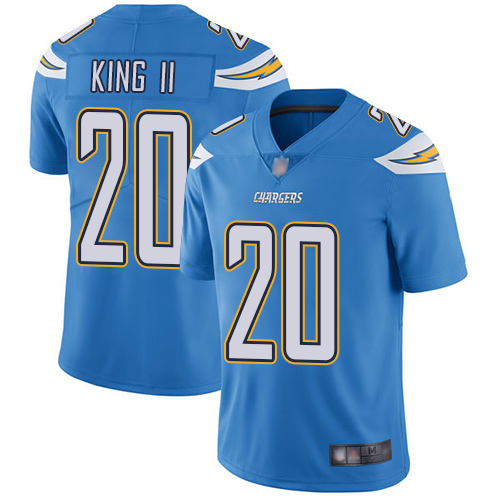 Chargers #20 Desmond King II Electric Blue Alternate Youth Stitched Football Vapor Untouchable Limited Jersey - Click Image to Close